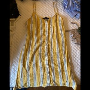 Yellow striped dress